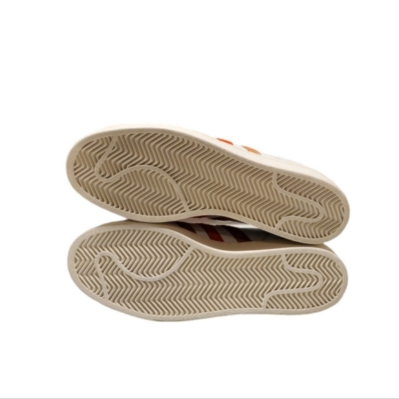 New adidas Superstar Low Crystal White Preloved Red Men's Size 10 - Picture 11 of 13